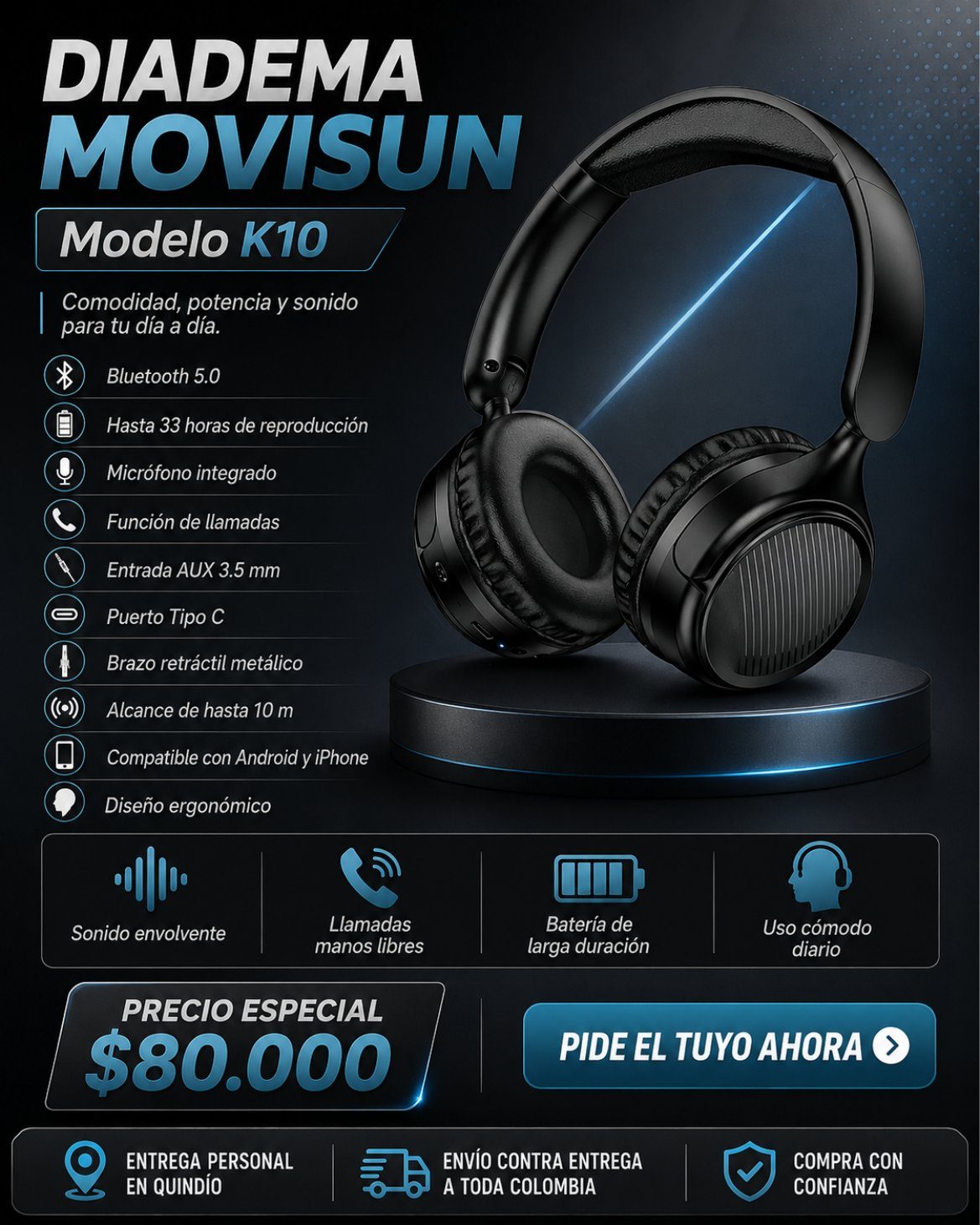 Diadema Movisun K10