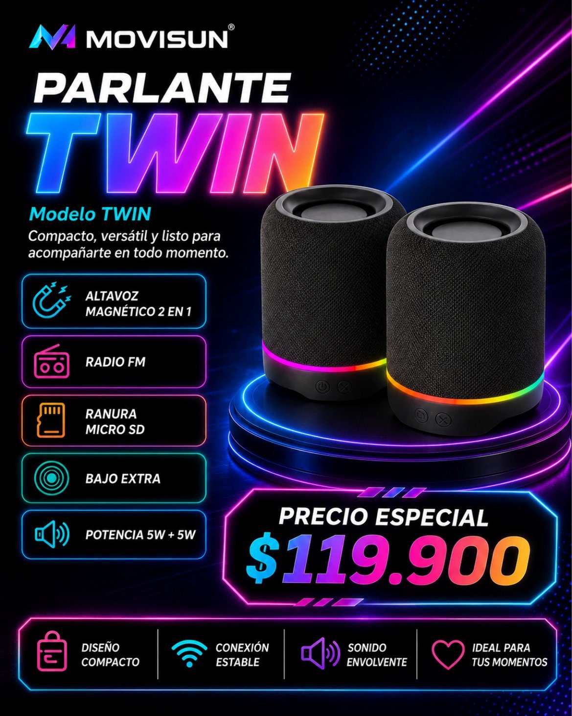Parlante Twin